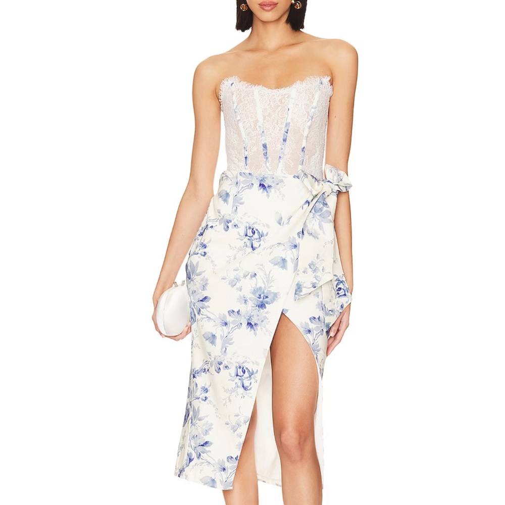 Nicola lace midi dress